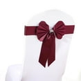Efavormart 5 Pack Burgundy Reversible Chair Sashes with Buckle Double ...