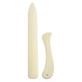 thumbnail image 1 of 2pcs Bone Folder Craft Tools Pastic Open Leather Folding Creasing Paper DIY Bookbinding Card Making Folding Paper Handmade, 1 of 5