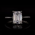 thumbnail image 3 of Silvago Jewel Emerald Cut 2 Ct Lab Created Diamond Wedding Ring for Women's - Stamped 14k Silver Diamond Wedding Ring - Anniversary Gifts - Solitaire Wedding Ring for Birthday, 3 of 9
