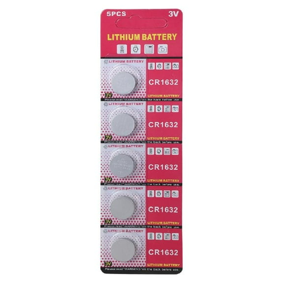 5Pcs 3V Lithium Batteries CR1632 For Remote Control LED Light Toy Clock Watch CR1632 Button Coin Cells Battery