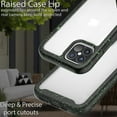 thumbnail image 5 of CoverON Apple iPhone 12 Case / iPhone 12 Pro Case (6.1"), Military Grade Full Body Rugged Slim Fit Clear Cover, Black (Green Splash), 5 of 9