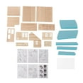 thumbnail image 2 of Miniature House Model Log Cabin Diorama Building Set Wooden DIY Assembly for Hobbyists and Collectors Scene, 2 of 9