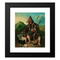 thumbnail image 2 of Charles Ferdinand Wimar 12x14 Black Modern Framed Museum Art Print Titled - The Brigand (circa 1840-43), 2 of 5