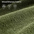thumbnail image 5 of Ovios Sherpa Sectional for Living Room Modular Green Sleeper Sectional Couches and Sofas with Chaise Lounge Modern 104" Oversized L-Shape Sofa No Assembly Required, 5 of 10