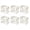 White-6pc, variant on Black Oversized Transparent PVC Storage Bins Set of 3, Stable Durable Zipper Storage Cases for Family Moving Work and Outdoor Camping Item Arrangement
