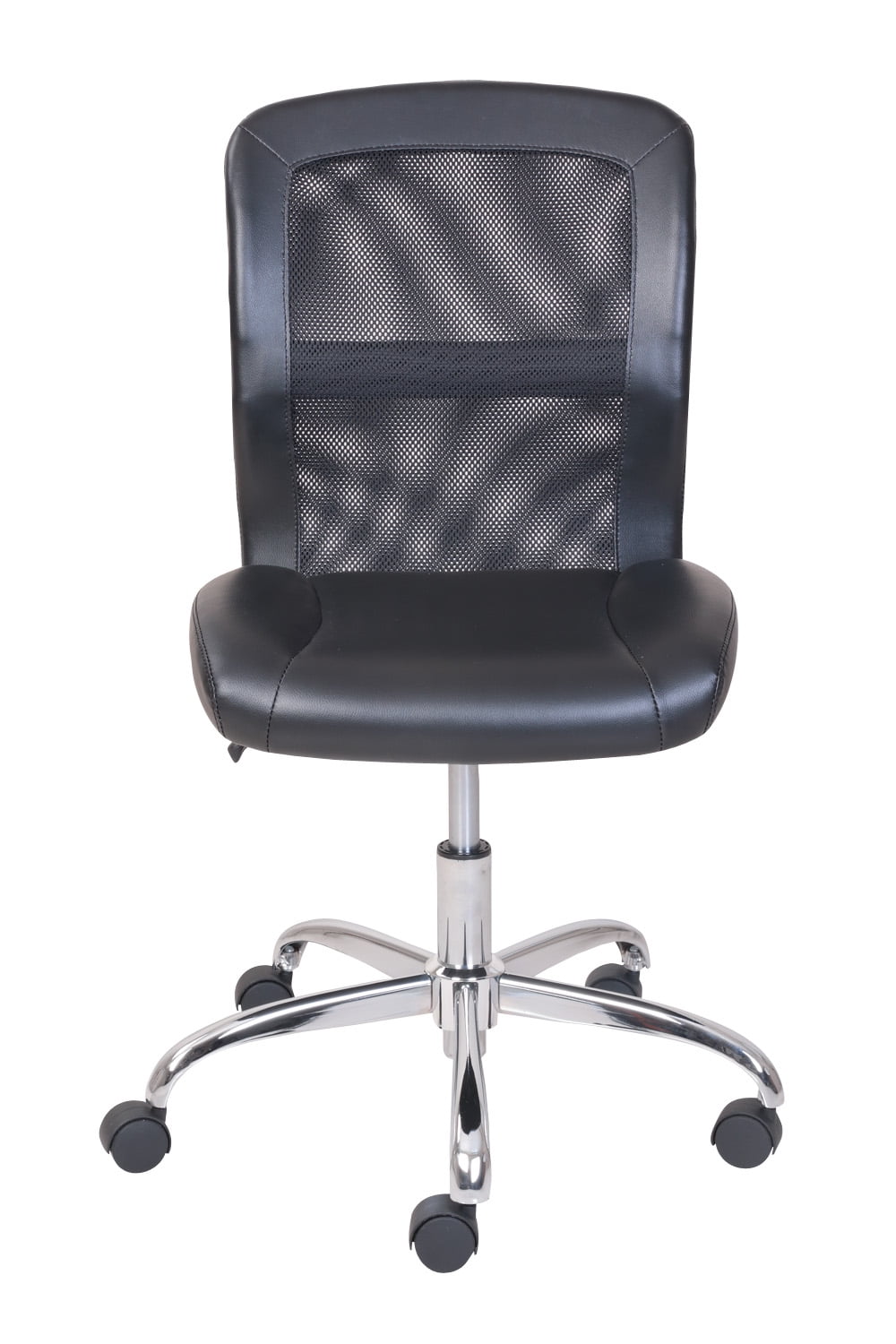 Mainstays Ergonomic Office Chair with Adjustable Headrest, Black Fabric,  275 lb capacity