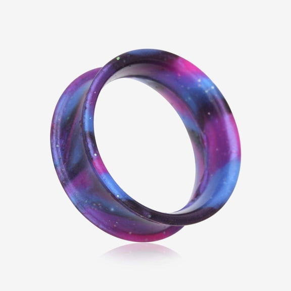 A Pair of Ultra Flexible Cosmo Galaxy Silicone Double Flared Tunnel Plug