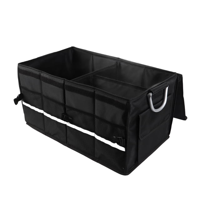 Car Trunk Organizer, 55L Large Capacity Foldable Water Proof Oxford Cloth Car Boot Organiser with Handles for Travel, Camping