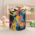 thumbnail image 7 of Qzaxky Giraffe Laundry Basket Organizer Foldable Tall Large Laundry Basket Collapsible Folding Laundry Basket Dirty Clothes Fabric, 7 of 7