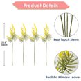 thumbnail image 2 of Briful 4pcs Artificial Yellow Flowers Acacia 22.8" Mimosa Flowers Spring Flower Fake Easter Flowers Long Stems for Wedding Home Decor Yellow Mimosa Spray Flora Pick Arrangement, 2 of 5