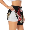 thumbnail image 1 of Balery Love Gnomes Pantalones cortos deportivos para mujer con forro y dos bolsillos, elásticos, para entrenamiento, gimnasio, yoga-X-Large, 1 of 7