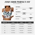 thumbnail image 5 of Sikiie Butterfly Print Strappy Sports Bra for Women Padded Push Up Sports Bra Athletic Running Sports Bra Workout Bra Yoga Bra, 5 of 5
