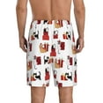 thumbnail image 3 of Naloa Cute Cat And Christmas Gift Men's Short Pajama Pants, Lounge Comfort Shorts with Elasticized Waistband and Side Pockets - Large, 3 of 9