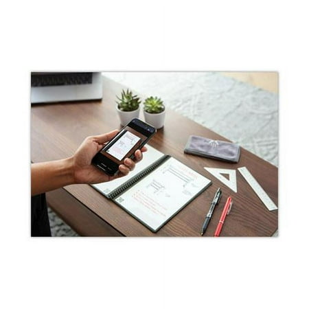 Rocketbook - Fusion Smart Reusable Notebook 7 Page Styles 6" x 8.8" - Deep Space Gray