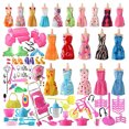 thumbnail image 2 of 125 Uds. Accesorios para falda de muñecas, traje de muñecas hecho a mano para niñas, juguetes para jugar a las casitas a la moda Hugtrwg  Para estrenar, 2 of 9