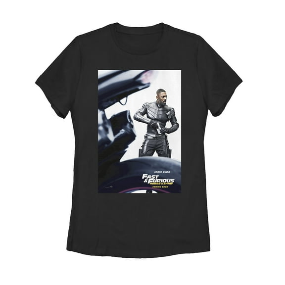 Women's Fast & Furious Hobbs & Shaw Brixton Poster  Graphic Tee Black Large