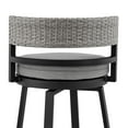 thumbnail image 5 of Armen Living Encinitas 26" Aluminum Outdoor Counter Stool in Dark Gray/Black, 5 of 9