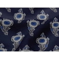 thumbnail image 4 of oneOone Viscose Jersey Fabric Leaves & Floral Block Printed Craft Fabric BTY 60 Inch Wide, 4 of 4