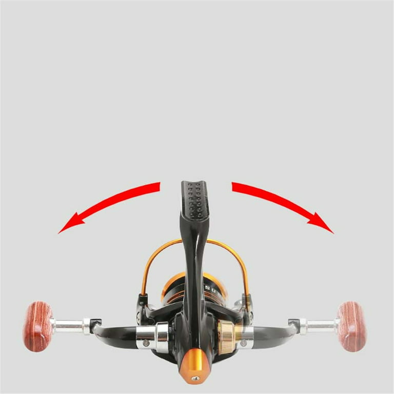 800 Type Fishing Reel, Folding Rocker Micro Spinning Reel Wheel Foldable  Fishing Reel 
