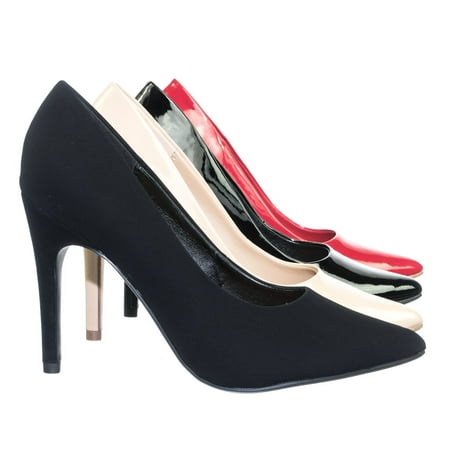 EuclidW by City Classified, Wide Width Classic Plain Pump w Comfortable Foam Insole (Best Comfortable Pumps For Work)