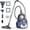 Indigo, variant on Aspiron Canister Vacuum, Upgraded 1600W Bagless Canister Vacuum Cleaner, Auto Cord Rewind, H13 HEPA Filter, 4Qt Large Capacity, 5 Tools for Hard Floors, Carpet, Pet, Upholstery, Tiles, Indigo