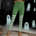 thumbnail image 4 of Tnhcen Women's Halloween Striped Yoga Pants - Soft Milk Silk Brushed Fabric Stretchy Fashionable Stripes for Workout & Casual Wear Sizes S-3XL Multiple Colors Available, 4 of 9