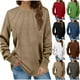 thumbnail image 1 of Chaqueta con cremallera,Top plisado de terciopelo para mujer, jersey informal de manga larga y cuello redondo, tejido de imitación de tela, para uso doméstico y diario, sopatenor, 1 of 8