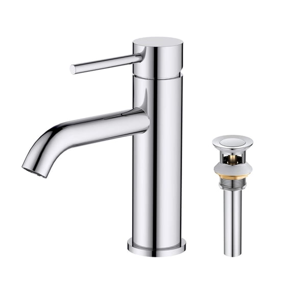 Kibi Single Handle Bathroom Sink Faucet with Pop Up Drain