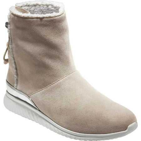 

Women s Cole Haan StudioGrand Waterproof Pull On Boot Dove Suede/Faux Vapor Grey Shearling/Optic White 7 B