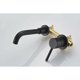 thumbnail image 4 of Wall-mounted bathroom faucet Matte black, incl. rough-in valve, 4 of 5
