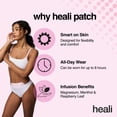 thumbnail image 4 of Heali Period Relief Menstrual Cooling Patches for Pain and Cramps, Natural Ingredients, 3 Count, 4 of 6