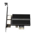 thumbnail image 1 of Gigabit Ethernet Card, 2.5Gbps Gold Plated Pin PCIe  Card Fast Cooling  for Server, 1 of 7