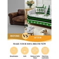 thumbnail image 5 of Green St. Patrick's Day Couch Cover for 2 Cushion Couch, Gnomes Watercolor Leaves Wooden Washable Love Seat Sofa Covers Slipcover, Throw Sofa Covers for Pets, Furniture Protector 71"x102", 5 of 9