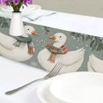 thumbnail image 4 of Yayeee Table Runner 70 inches Long Home Kitchen Dinning Party Decoration, Winter Goose Scarves, 4 of 7