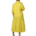 thumbnail image 2 of Women's Long Maxi Shirt Dress – Plus Size Classic Floor Length Solid One Piece, 2 of 5