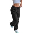 thumbnail image 5 of Women'S High Waist Wide Leg Denim Pants 2025 Fashion Stretch Comfort Trousers Straight Boho Chic Palazzo Jeans Wide Leg Jeans For Women, 5 of 7