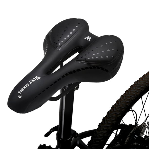 Coussin De Selle De Vélo En Gel – 30 X 22 X 4 Cm – Silicone + Mousse Haute Résilience – Anti-dérapant, Respirant – Pour VTT, Route, Ville – Homme Et Femme