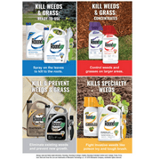 Roundup Concentrate Max Control 365 Weed & Grass Killer, 32 oz., Visible Results in 12 Hours