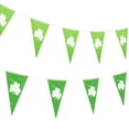 thumbnail image 3 of DEEPCRAFF St. Patrick's Day Photo Props 2 Sets Shamrock Bunting Green Festive Banner for Home Office Party Decoration, 3 of 8