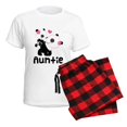thumbnail image 5 of CafePress - Aunt Panda Bear Women's Light Pajamas - Women's Short Sleeve Print T-Shirt and Pants Light Cotton Pajama Set, 5 of 7
