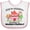 White and Pink, variant on Inktastic Book My Reservation I'm Going to Mawmaw and Pawpaw's- House Boys or Girls Baby Bib