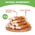 thumbnail image 4 of MON2SUN Chicken Wrapped Calcium Bones Small Dog Treats, 10 oz (16 Count), 4Inch, 4 of 7