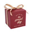 thumbnail image 1 of [Navidad] Día De San Valentín Chocolate Caramelo Caja De Embalaje/DIY Feliz Regalo Galletas Almacenamiento Cartón/Recuerdos De La Boda Creativa Bolsas De Cinta Roja, 1 of 4