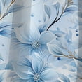 thumbnail image 4 of Designart "Daisy'S Arctic Breeze" Floral Blackout Curtain Panels, 4 of 4