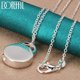 thumbnail image 1 of Dong-collar con colgante de plata de ley 925 para mujer y hombre, cadena de 18-30 pulgadas con cierre redondo, joyería de compromiso, 1 of 2