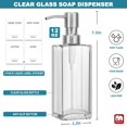 thumbnail image 2 of Dispensador de jabón GMISUN Glass con bomba de acero inoxidable 350 ml, 2 of 7