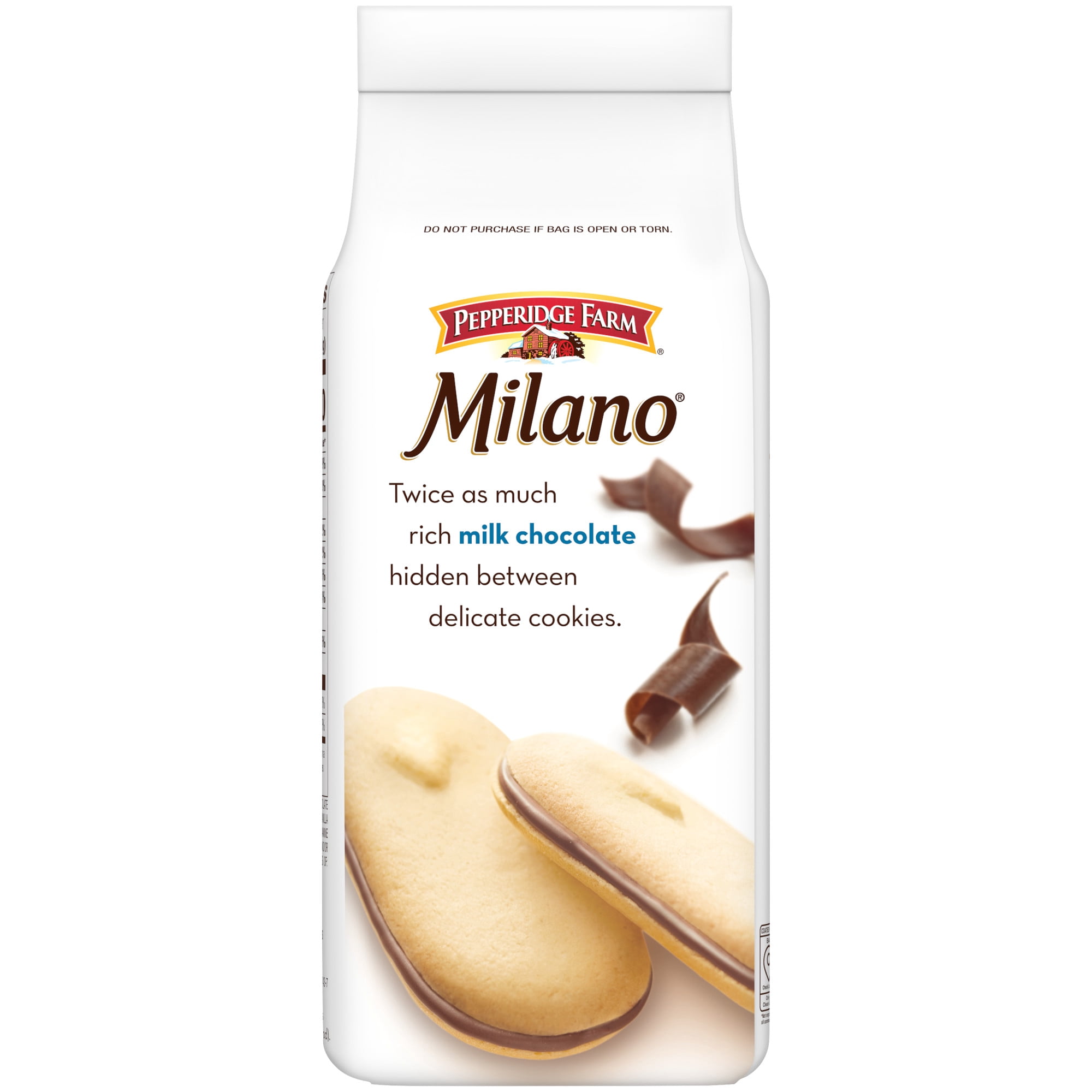 (3 pack) Pepperidge Farm Milano Double Milk Chocolate Cookies, 7.5 oz Bag