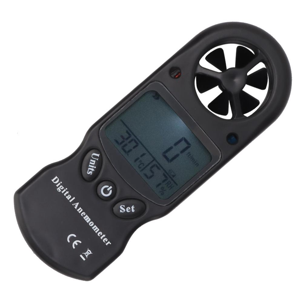 HERCHR Digital Anemometer, 3in1 Mini Handheld Multifunction Digital