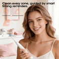 thumbnail image 6 of OasiSmile Sonic Electric Toothbrush Set for Adults with Travel Case, 6 Brush Heads, 60-Day Battery Life, 5 Modes 42000 VPM Rechargeable Power Toothbrush, White, 6 of 8