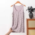 thumbnail image 2 of Asxite Plus Size Womens Pajamas Loose Breathable Sleeveless Crew Neck Soft Knit Bow Print Sleep Shirt, 2 of 6